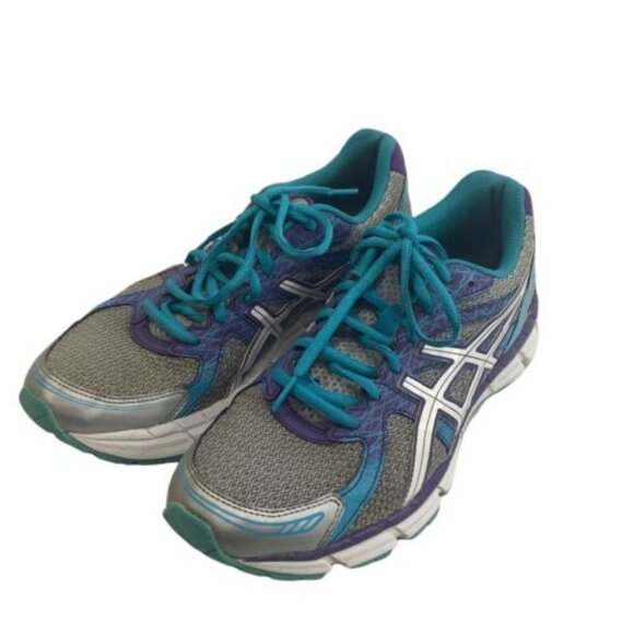 ASICS womens size 9.5 gel-Excite‎ 2 running shoe T473N aqua gray purple - Picture 6 of 9